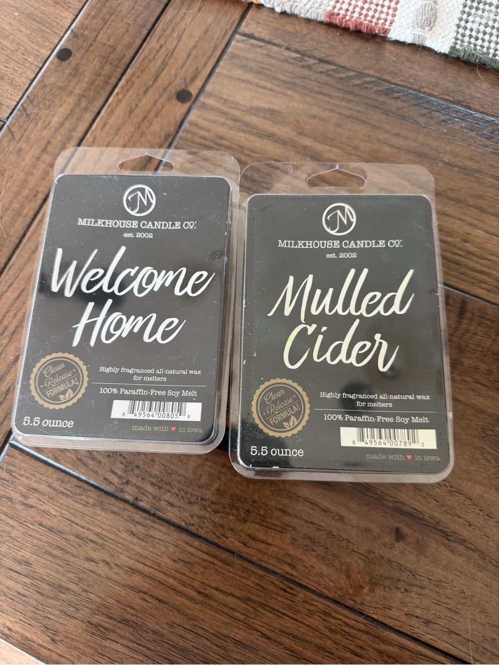 Welcome Home & Mulled Cider Wax Melts - Black